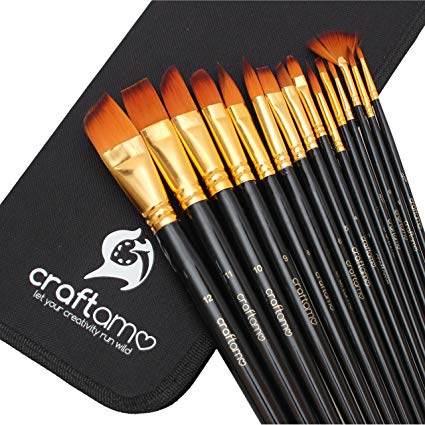 425x425 Craftamo Acrylic Paint Brush Set. Use As Watercolor