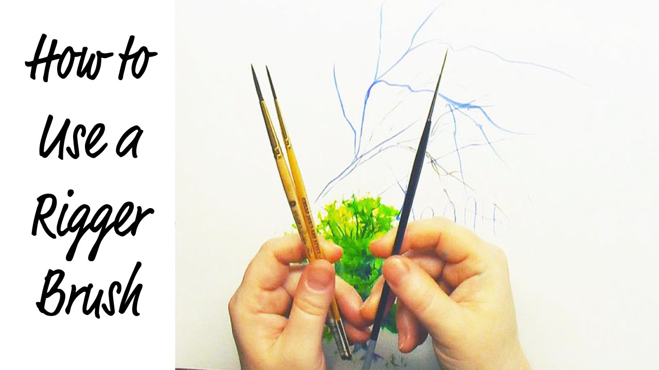 1280x720 Watercolor Painting, How To Use A Rigger Brush