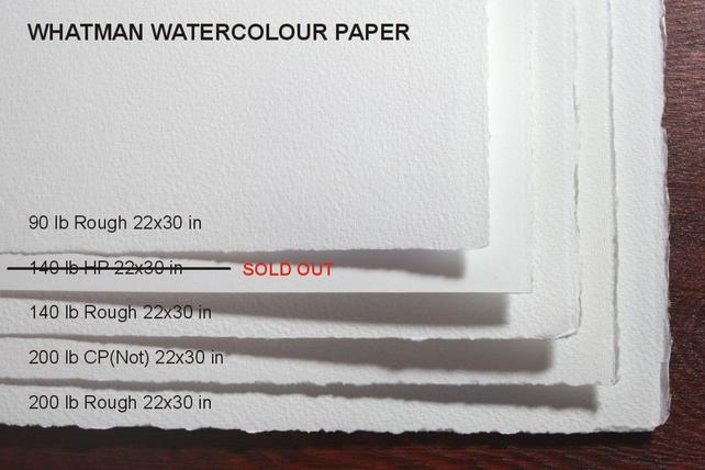 642x428 Whatman Watercolor Paper 22x30 In Set Of 4 Different Etsy