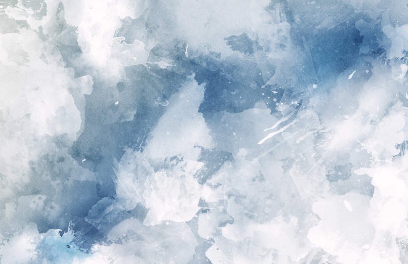 820x532 Blue And White Watercolor Wallpaper Grunge Style Muralswallpaper