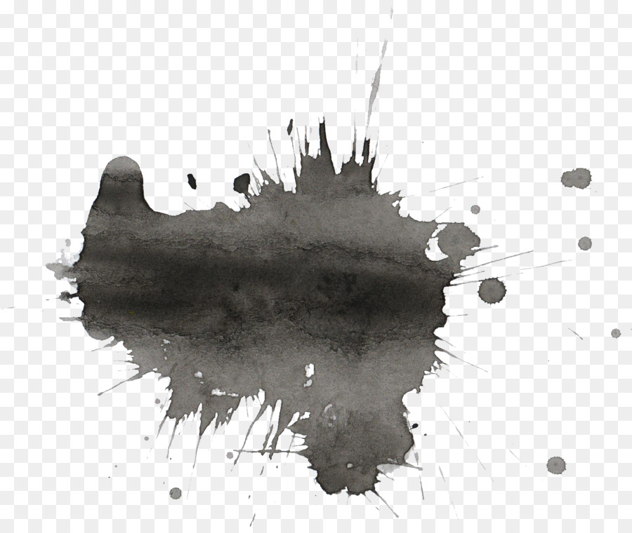 900x760 Watercolor Painting Black And White