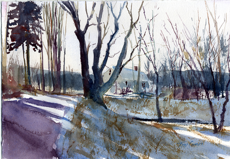 783x542 The Old Original En Plein Air Watercolor Landscape