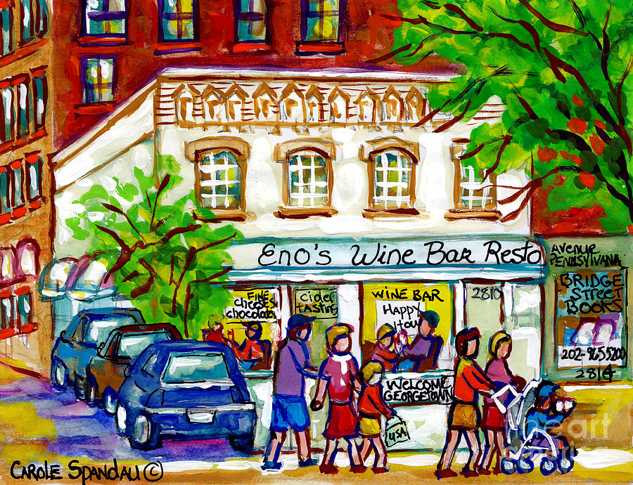 900x690 Historic Georgetown Romantic Restaurant Paintings Eno Wine Bar