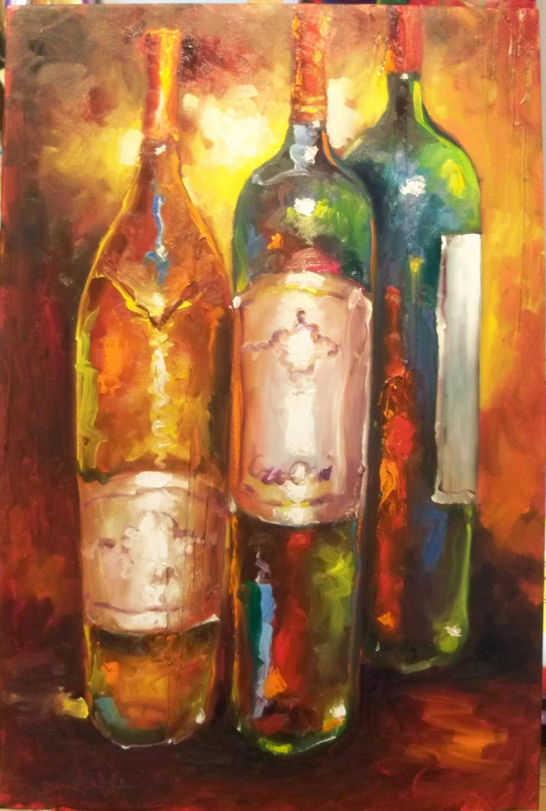 1076x1600 Watercolor Paintings Of Wine Bottles