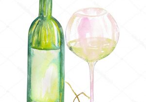 300x210 Watercolor Paintings Of Wine Bottles Watercolor Painting Glass