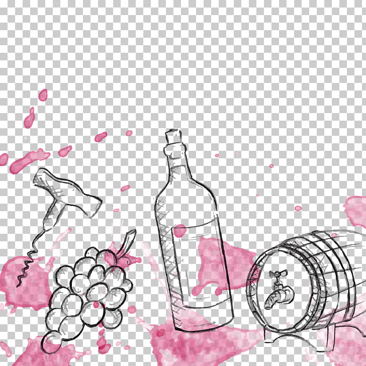 728x728 Wine Auction Watercolor Painting Bottle Barrel, Wine Png Clipart