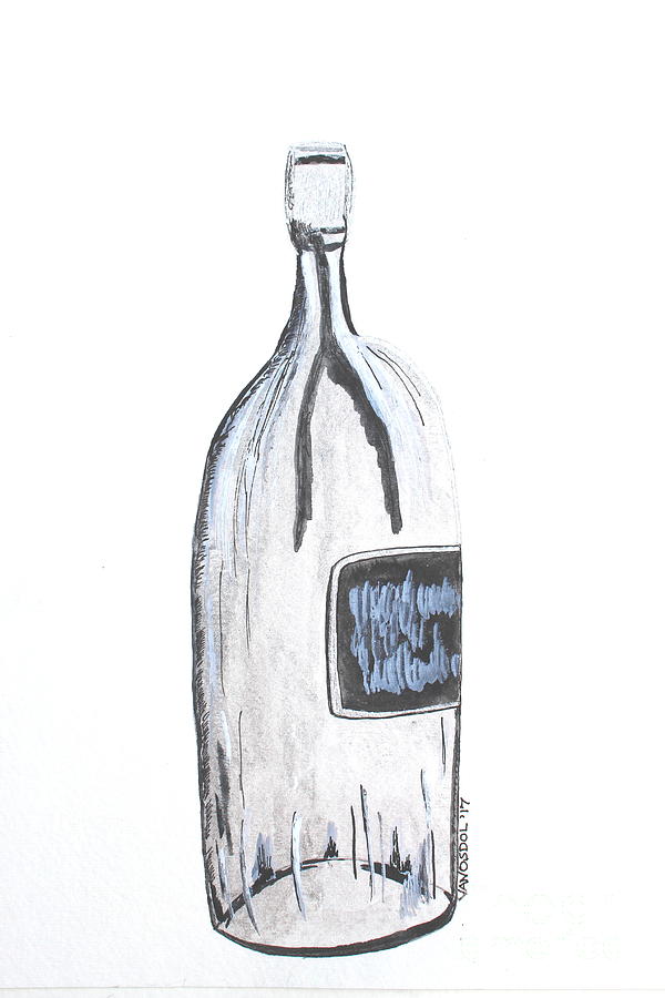 600x900 Large Clear Wine Bottle