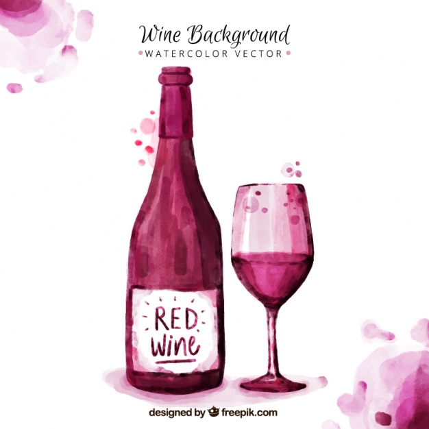 Wine Watercolor at GetDrawings | Free download