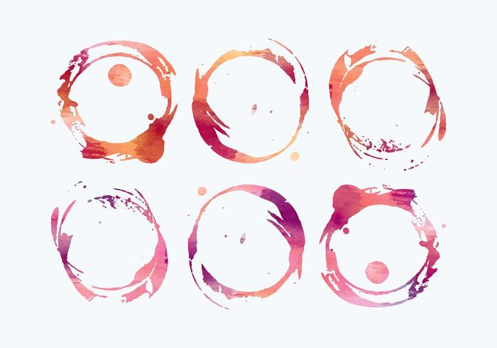 700x490 Vector Watercolor Wine Stains