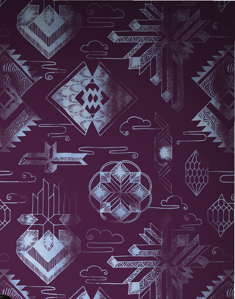 473x600 Watercolor Gems, Wine The Pattern Collective