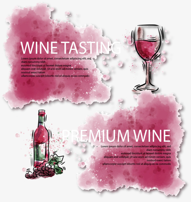 650x688 Wine Red Wine Watercolor Background Banner, Wine Vector