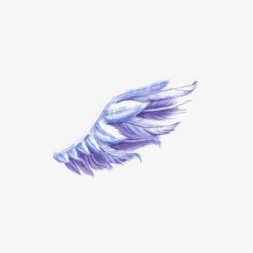 510x510 Blue Wings, Wings Clipart, Hand Painted Wings, Cartoon Wings Png