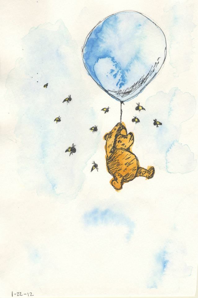 639x960 This Is Watercolor Artwork That I Did Of Winnie The Pooh (The Old