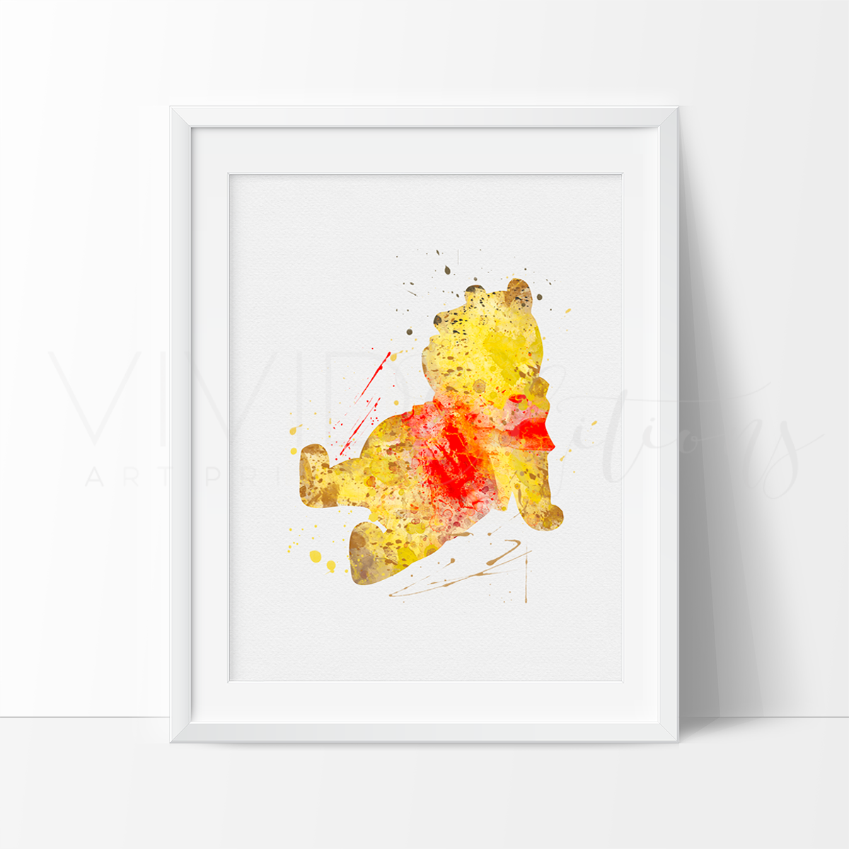 1200x1200 Winnie The Pooh Watercolor Art Print