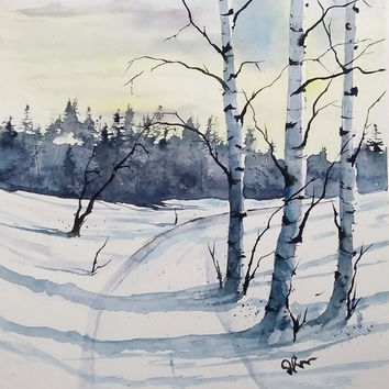 354x354 Shop Birch Tree Painting On Wanelo