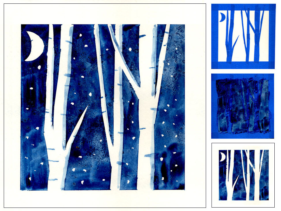 975x734 Winter Birch Trees Art Projects For Kids