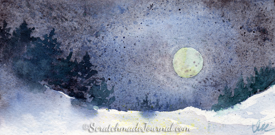 900x442 Winter Solstice Moonscape Scratchmade Journal