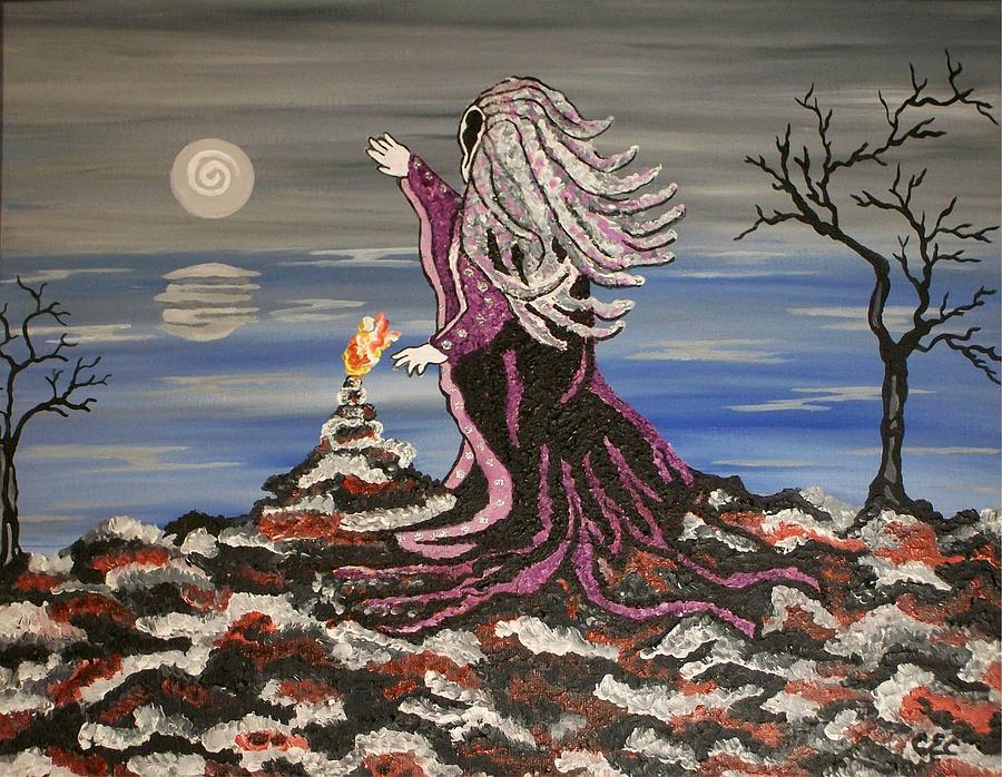 900x698 Winter Solstice Painting By Carolyn Cable