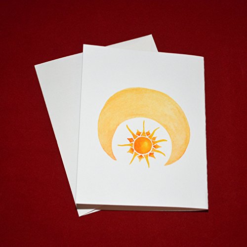 500x500 Watercolor Moon And Sun