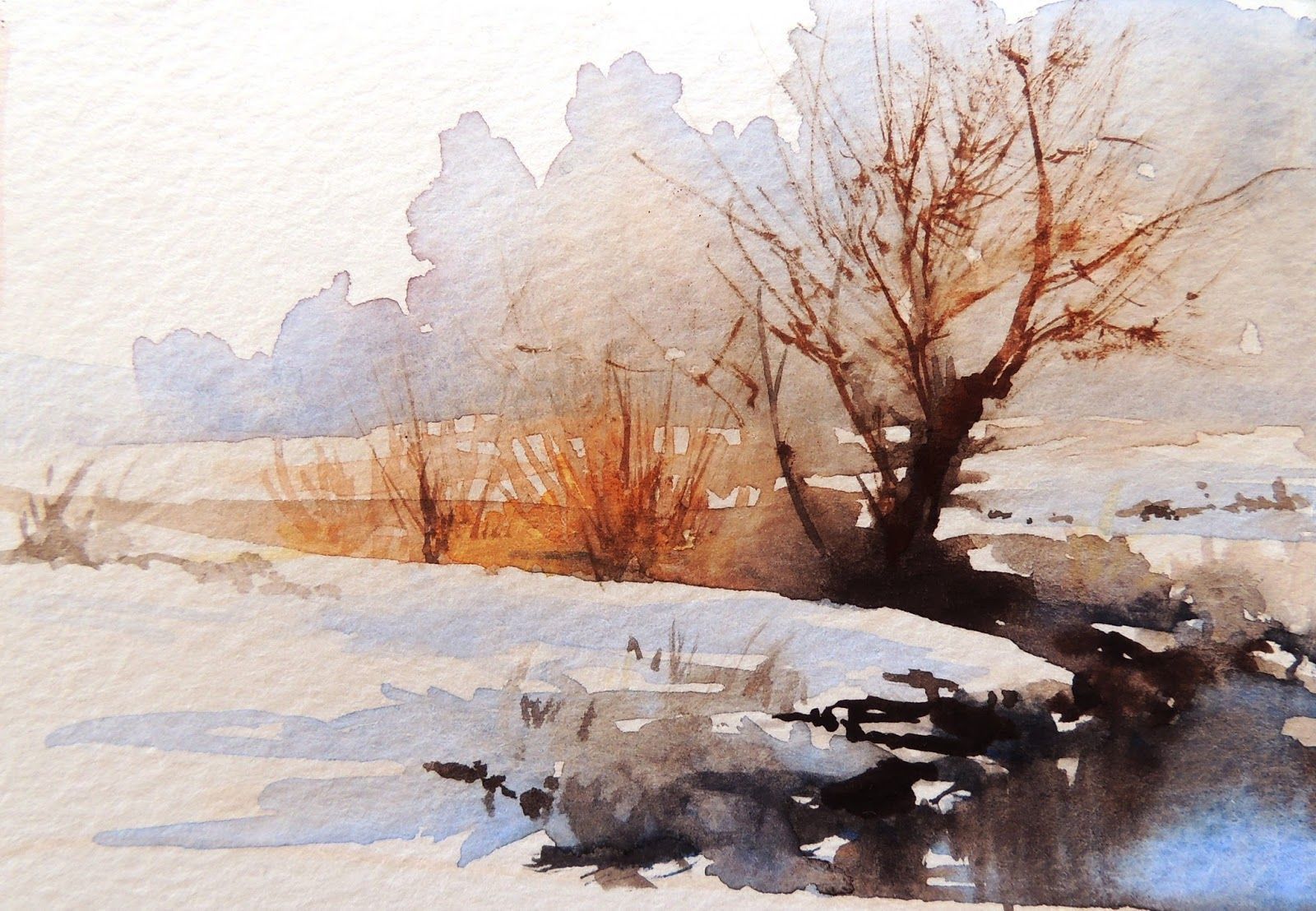 1600x1108 Susan Kennedy Art Winter Watercolor! Watercolor