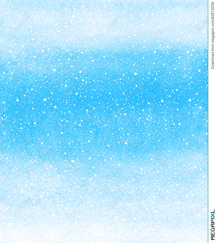 714x800 Winter Watercolor Background With Falling Snow Splash Texture