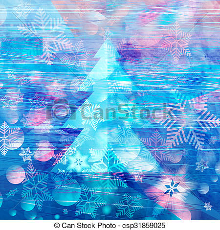 450x470 Winter Watercolor Background With Christmas Tree . Watercolor