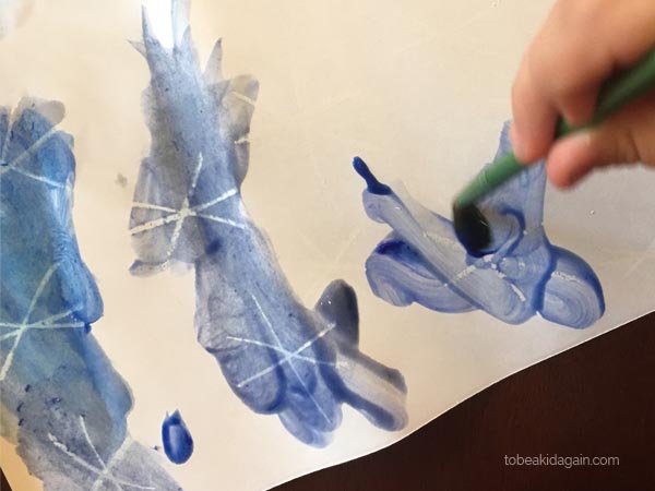 600x450 Winter Watercolor Resist Techniques For Kids