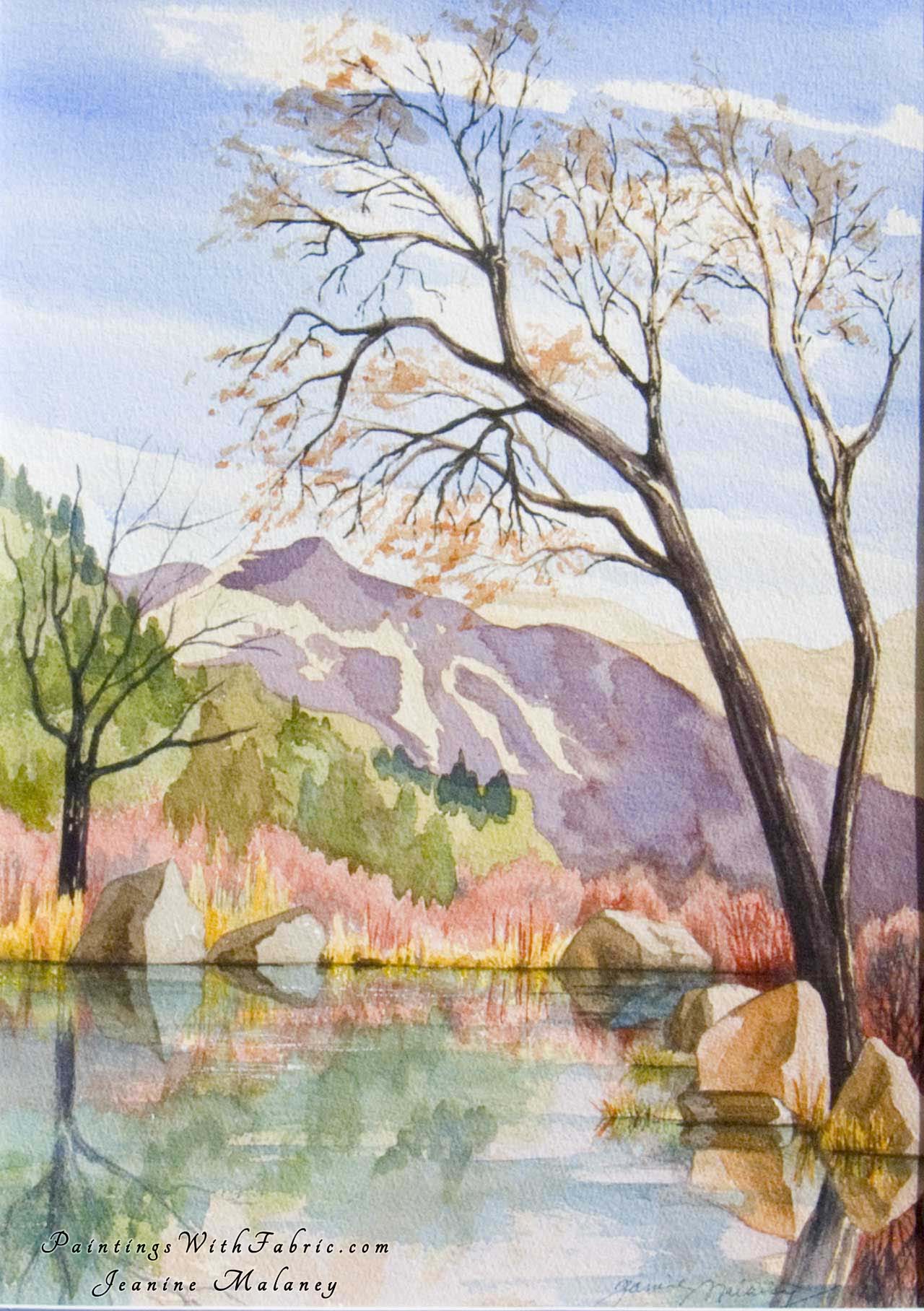 1280x1816 Skating Pond Awaiting Winter Watercolor Painting