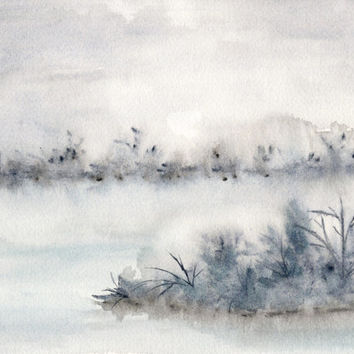 354x354 Best Winter Watercolor Paintings Products On Wanelo