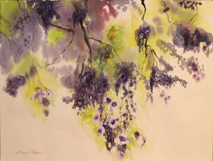 840x635 Under The Wisteria (Watercolor) Olney Art Association