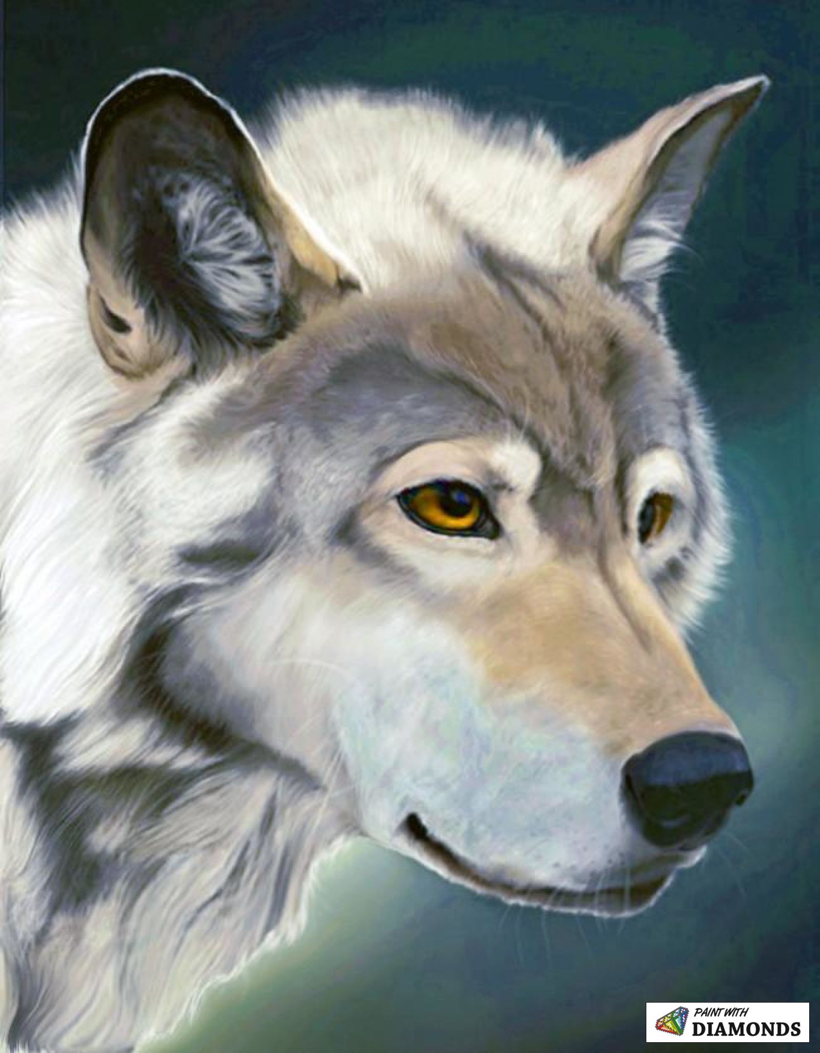 1596x2048 Wolf Watercolor 100% Full Canvas Square Drill Diamond Paintings