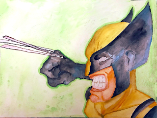 320x241 Wolverine Watercolor Art Piece