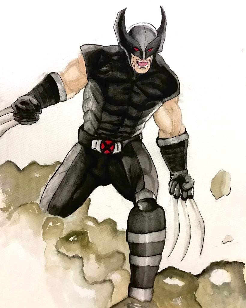 819x1024 X Force Wolverine Watercolor Comics Amino
