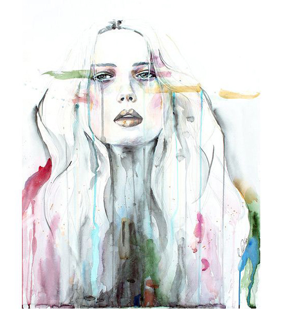 590x629 Woman Watercolor Painting Christina 0
