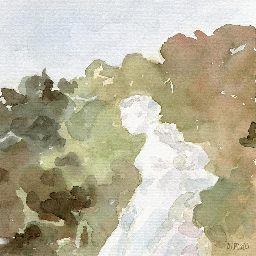 900x900 Statue Of A Woman Watercolor Paintings Of France Painting By