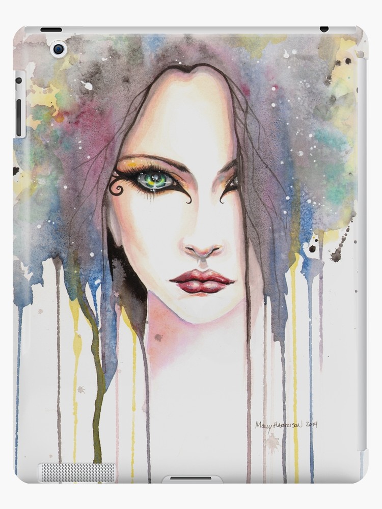 750x1000 The Psychic Woman Fantasy Watercolor Art By Molly Harrison Ipad