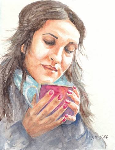 375x489 Watercolor Artwork Original Painting Wall Art Living Room Decor