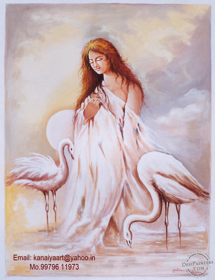 741x965 Watercolor Painting Of A Woman
