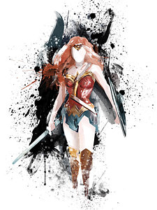 225x300 Wonder Woman Paintings Fine Art America