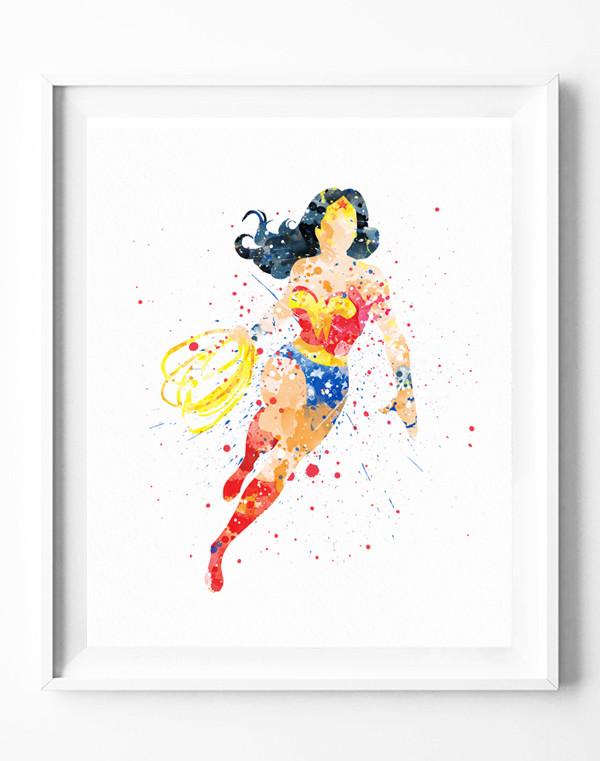 600x761 Wonder Woman Poster Justice League Art Print Dc Superhero
