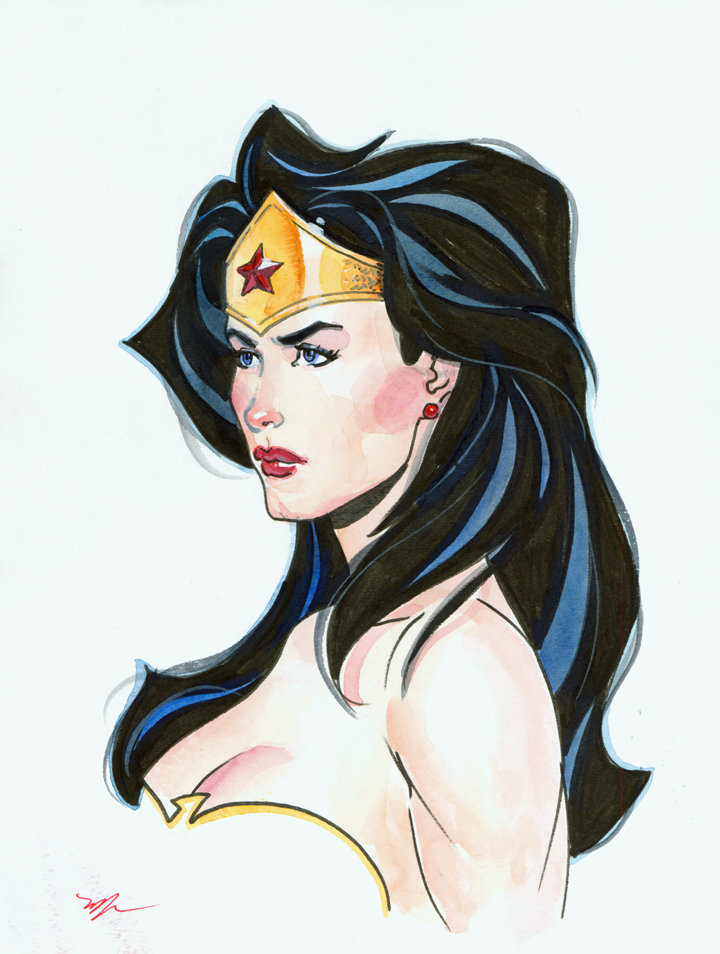 720x954 Wonder Woman Watercolor By Michaeldooney