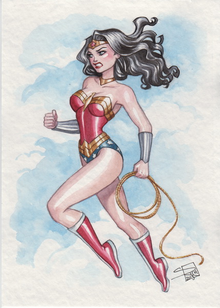 429x600 Wonder Woman Watercolor By Sabinerich
