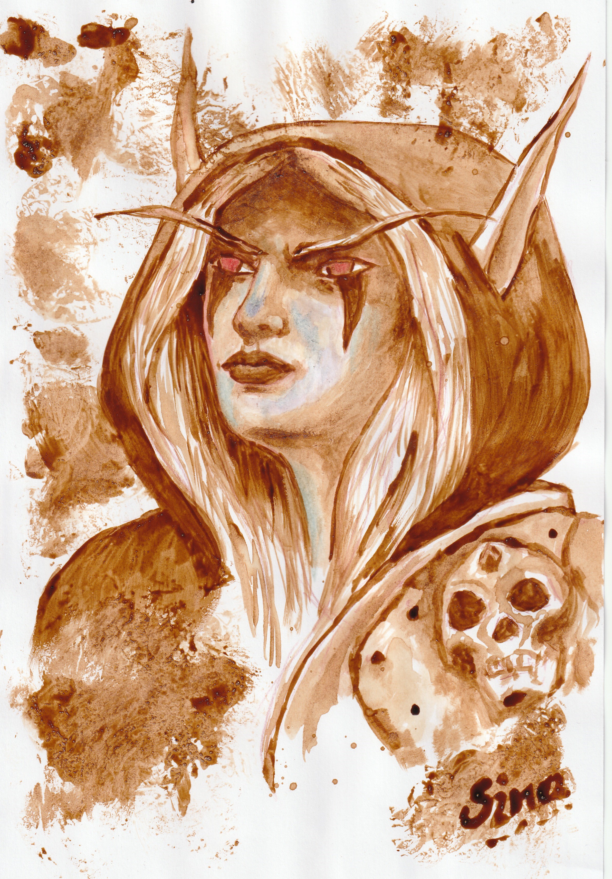 2384x3424 World Of Warcraft Coffee Paintings