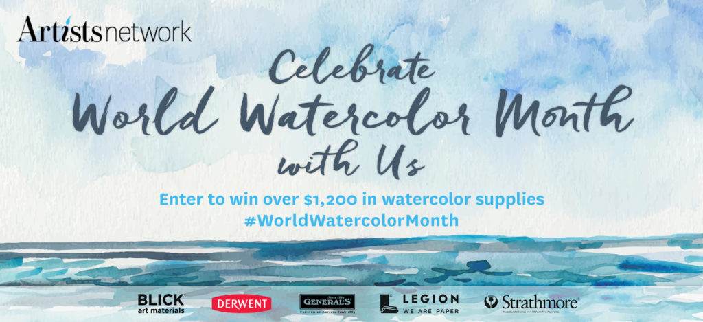 1024x469 Celebrate World Watercolor Month 31 Days Of Watercolor And Giveaways