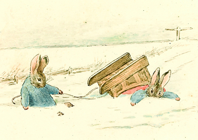 400x284 Beatrix Potter Christmas Card To Be Auctioned