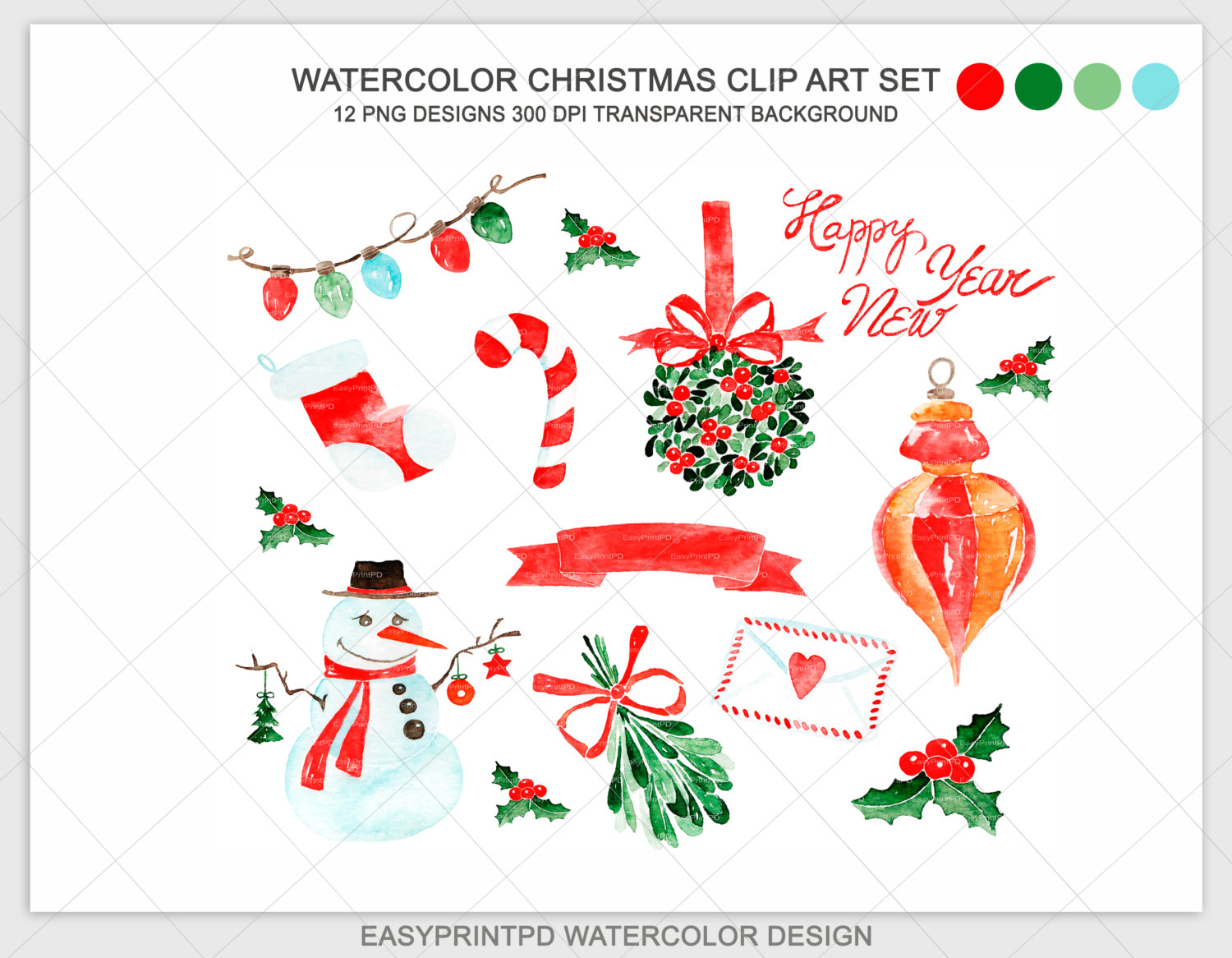1500x1166 Collection Of Free Christmas Watercolor Clipart High Quality