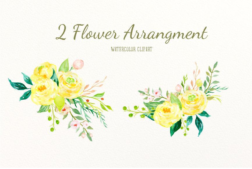 865x580 Watercolor Clipart Oh Joy, Yellow Rose Flowers And Decorative
