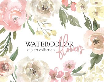340x270 Watercolor Flowers Etsy