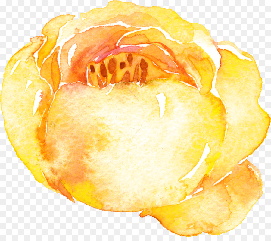 900x800 Yellow Watercolor Painting