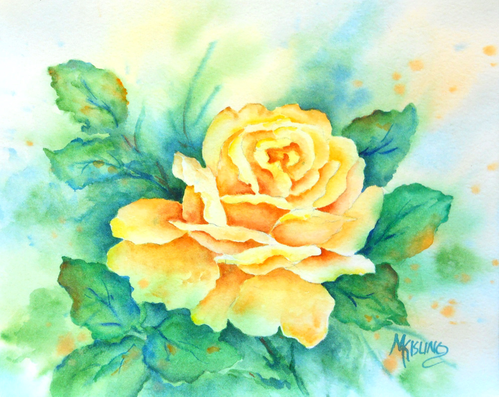 1000x795 Martha Kisling Art With Heart Yellow Rose Of Texas